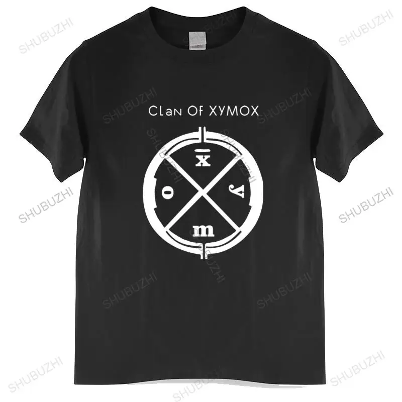 

Men Cotton T Shirt Summer Brand Tshirt CLAN OF XYMOX LOGO SHIRT DARKWAVE GOTHIC ROCK SYTHPOP brand tee-shirt homme tops