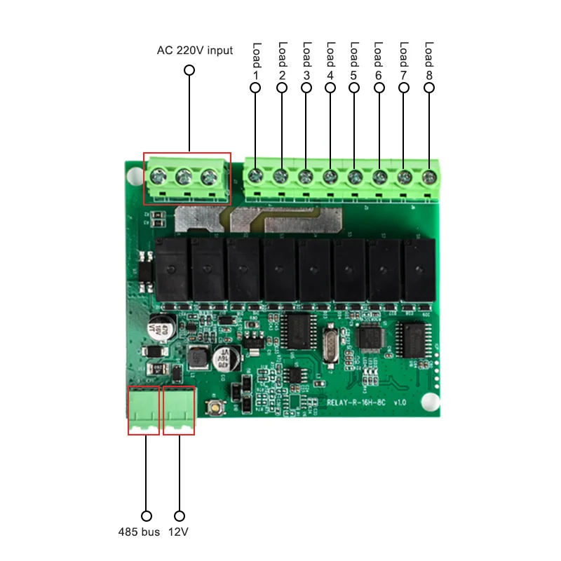 

Curtain Electronic Control Module for Smart Home Intelligent Wifi 4CH Modbus RTU Automation Management Light Control System