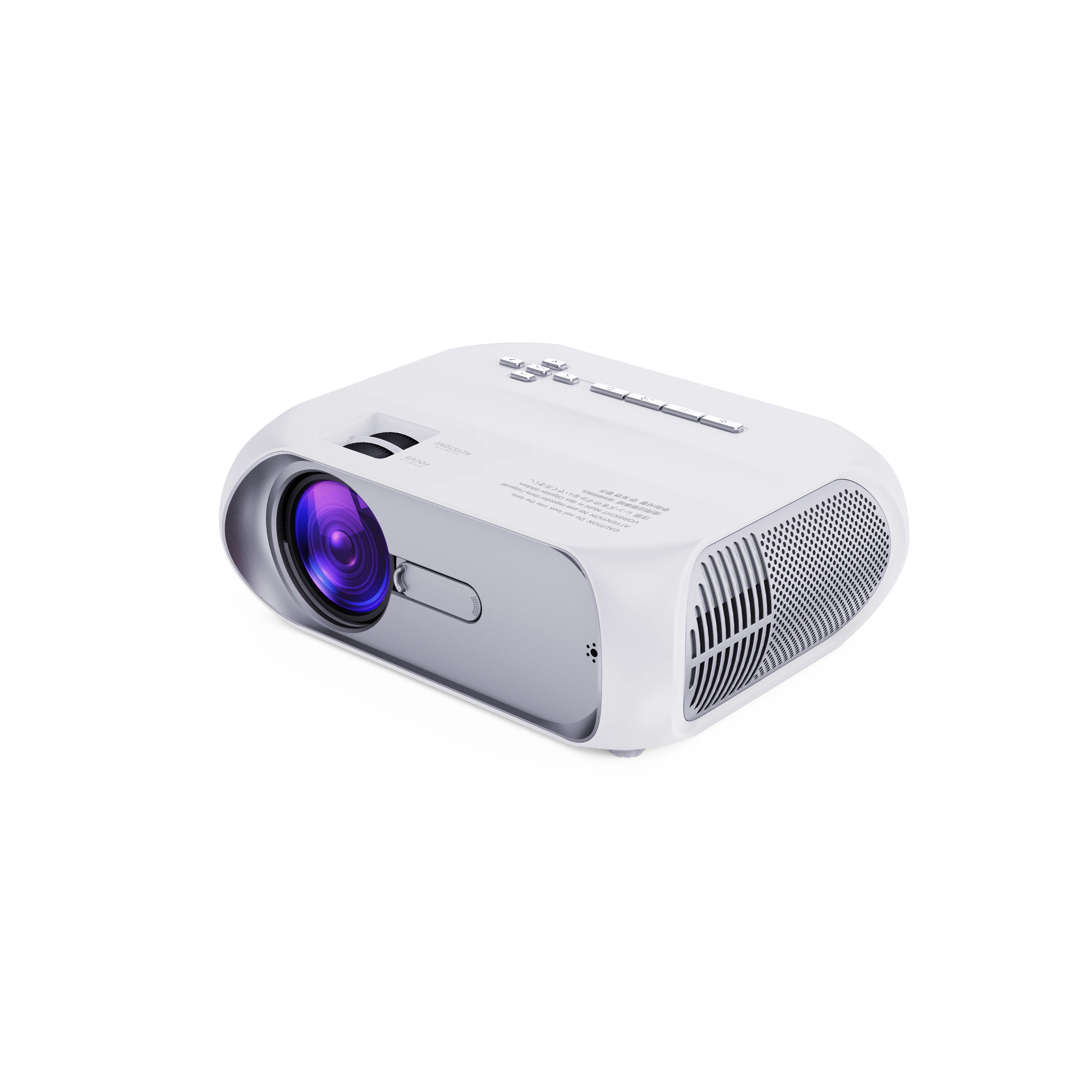 

Projector 4K Global Version Mini Projector Mini LED Portable Projector 1280*720P Keystone Correction For Home Office