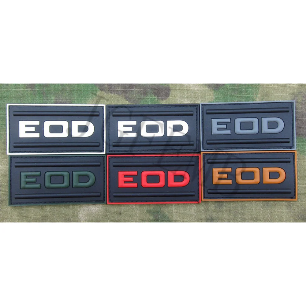 

U.S.NAVY Explosive Ordnance Disposal EOD Military Tactical Morale 3D PVC Patch Badges Black Red Green Grey Tan Luminous