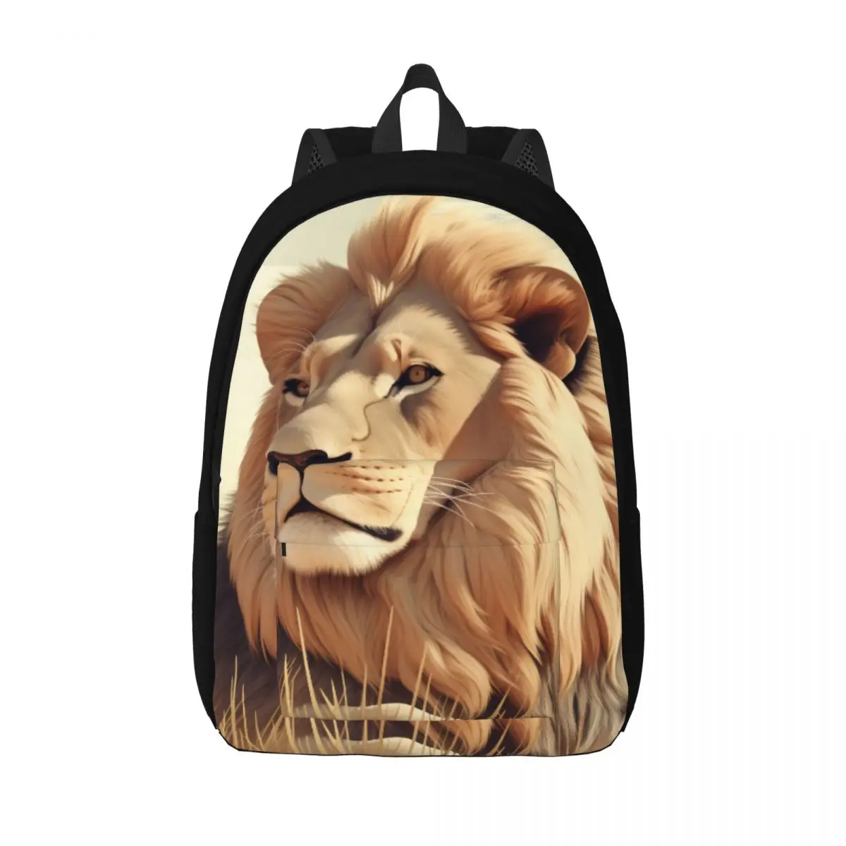 

Новинка рюкзак для бега с изображением Льва из холста с натуральным векторным плоским животным