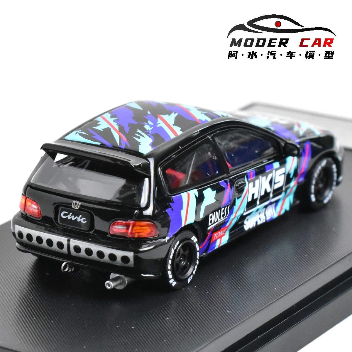 SW 1:64 Civic EG6 HKS литая модель автомобиля