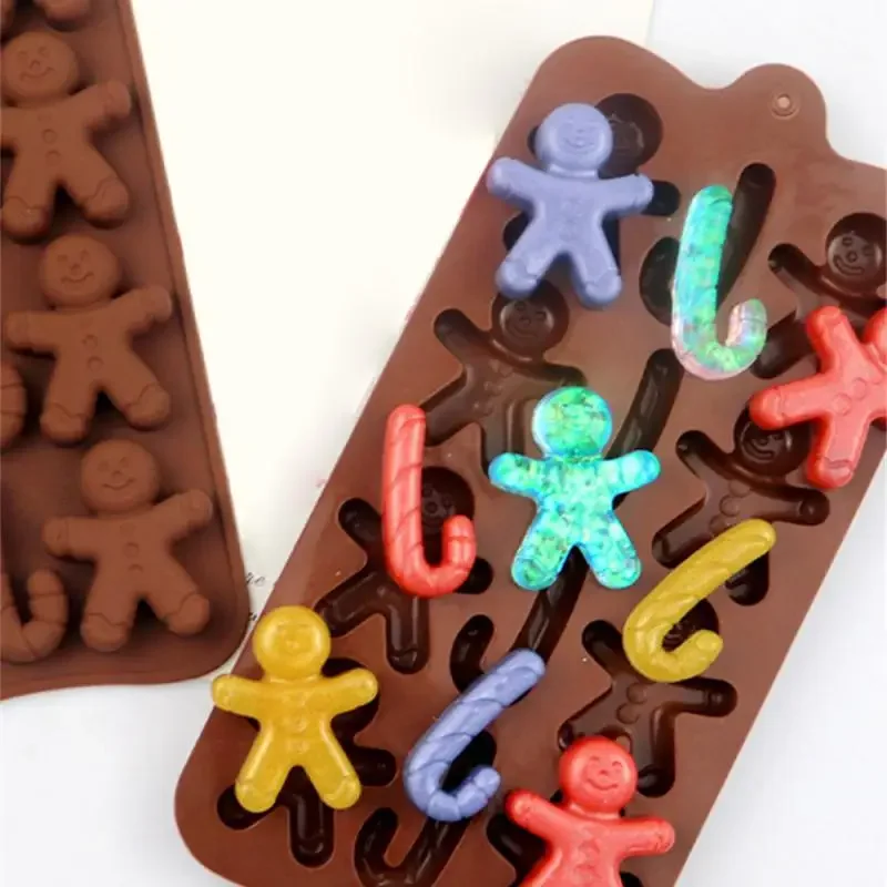 Рождественский пряничный человечек силиконовая форма для конфет печенья