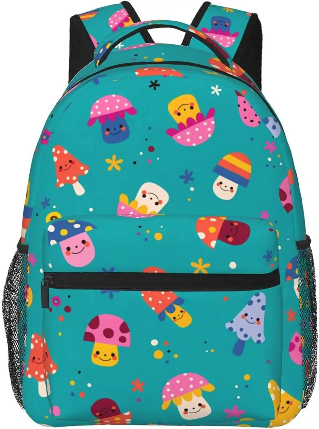 

Cute Mushroom Laptop Backpack Large Capacity Bookbag Durable Daypack Lightweight Bookbags Portable Travel Bag For Women Men