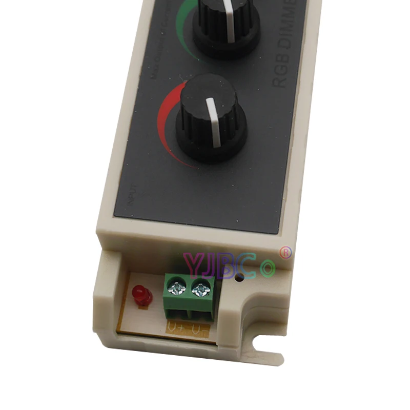 Knob RGB Dimmer Stepless Dimming Controller Adjustment Red Green Blue Three way Switch For 2835 3528 5050 Led Strip DC12V 24V | Освещение