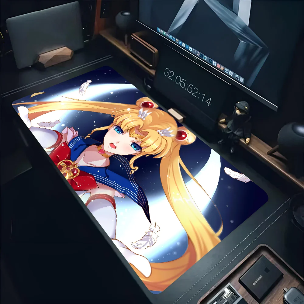 Коврик для мыши в стиле аниме S-Sailor M-Moon большой игровой коврик утолщенный