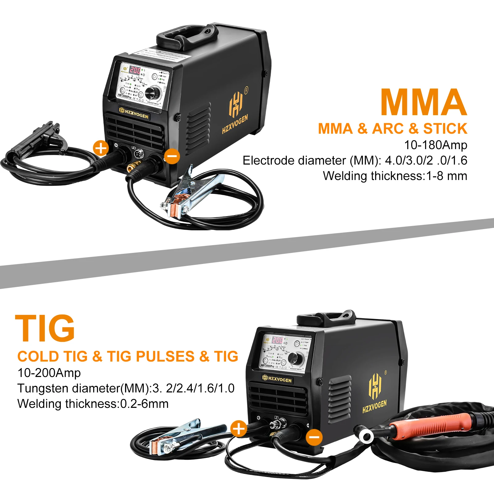 Аппарат для холодной дуговой сварки HZXVOGEN HBT2000P 200A Pulse 1-900ms аппарат точной TIG HF Spot -