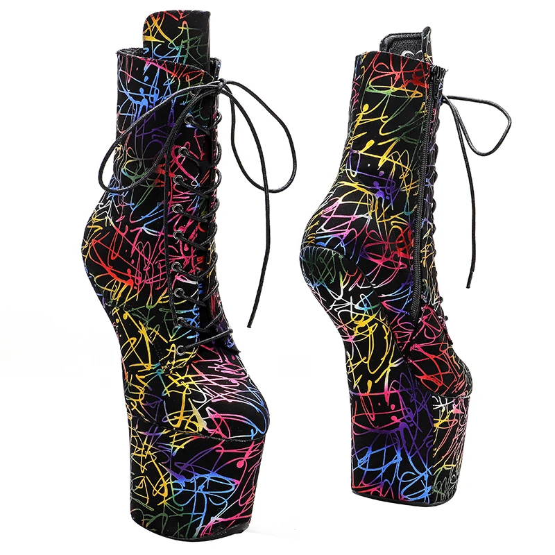 Leecabe  Heelless  High Heel Boots Lady Gaga Boots Unisex Boots Vamp BDSM Boots