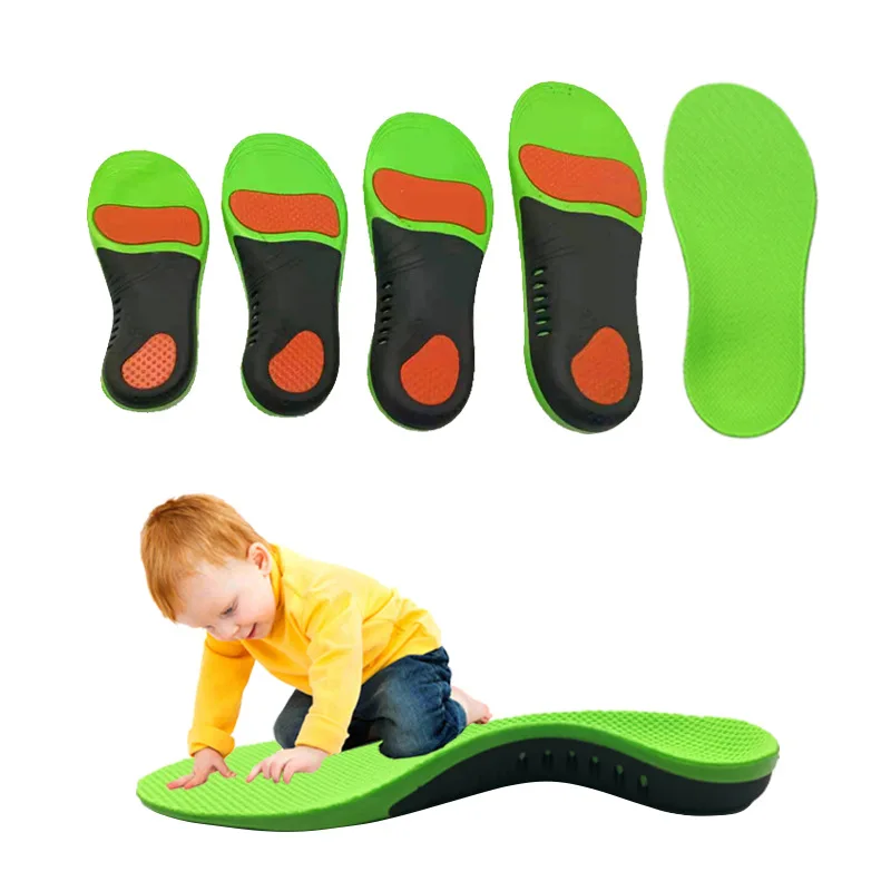 

Children's insole foot arch correction full pad pu foam sports shock-absorbing foot arch support insole inside eight outside eig