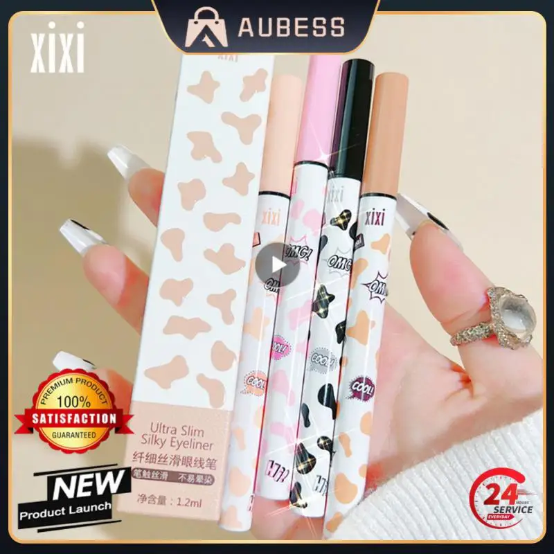 

Жидкая подводка-карандаш для глаз, 4 цвета, водостойкая цветная подводка для глаз, стойкая, не Цветущая, с шармами, инструменты для ровного макияжа