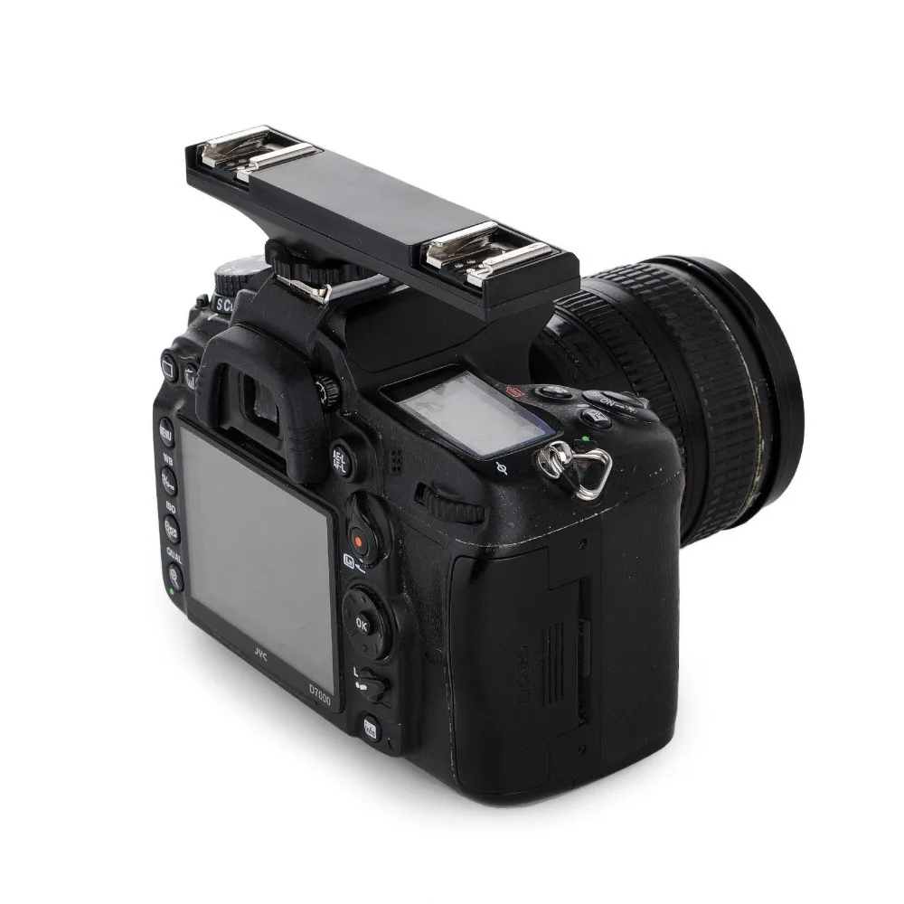 2 вспышки Горячий башмак TTL для съемной камеры Speedlite шнур синхронизации кронштейн