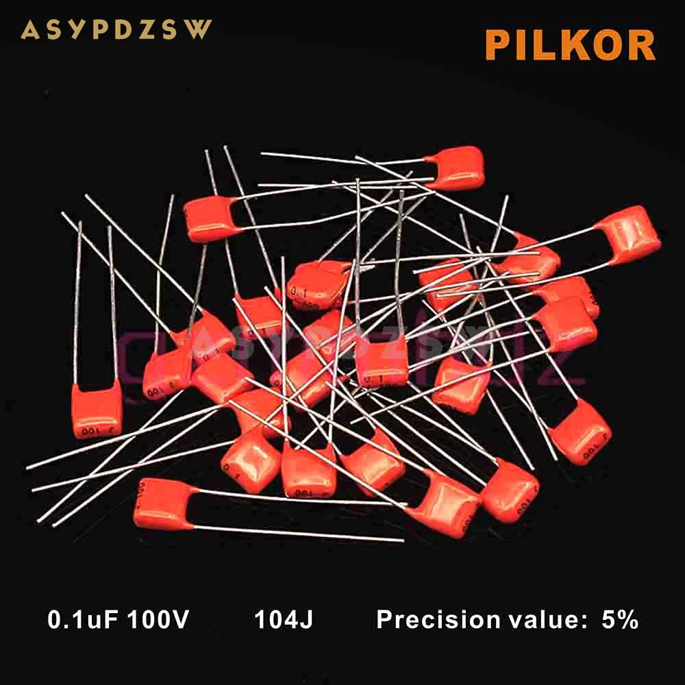 Полярный конденсатор PHI-PILKOR 0 1 мкФ 104 Дж 100 В 5%