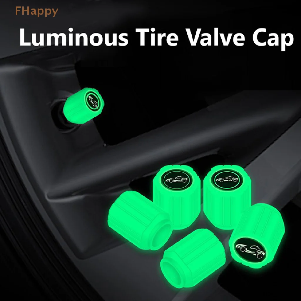 

Universal Luminous Tire Valve Cap Car Wheel Hub Glowing Dust-proof Decorative Tyre Rim Stem Covers Applicable Motorcycle Bike