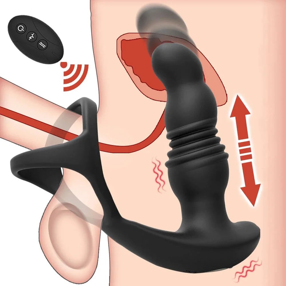 

Вибраторы для массажа простаты, анальная пробка с беспроводным управлением, анальный стимулятор, массажер для задержки эякуляции, взрослые игрушки из Текса для мужчин