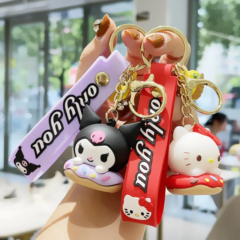 

Sanrioed Kawaii аниме мультфильм серия HelloKitty My melody Kuromi высокая стоимость милый брелок «девочка» Студенческая подвеска на рюкзак подарок