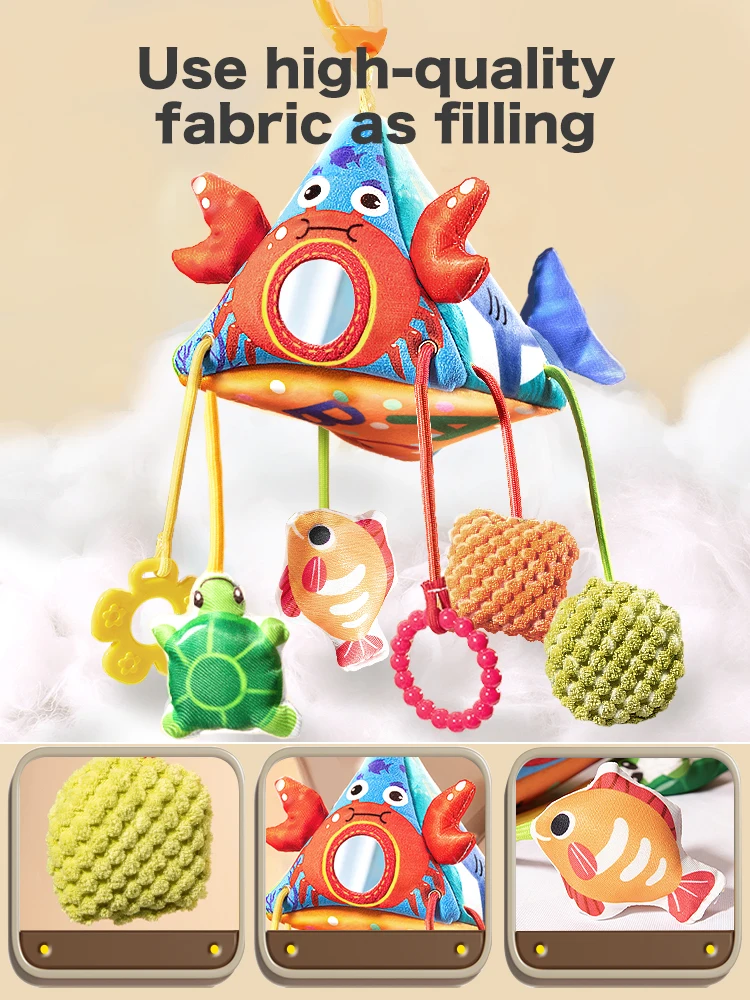 Погремушка-прорезыватель для новорожденных мягкий плюшевый наполнитель детей