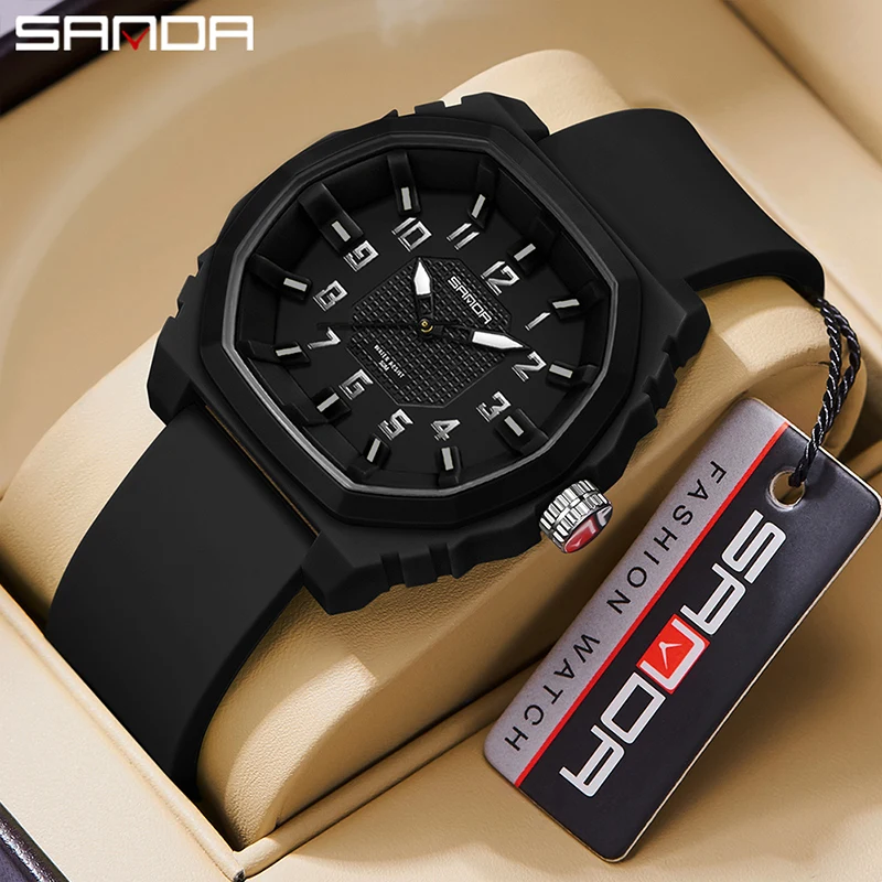 Популярные студенческие и Детские простые цифровые кварцевые часы Sanda 3236 модные