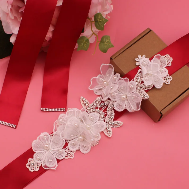 

Свадебный пояс со стразами, свадебные аксессуары, 1 шт.