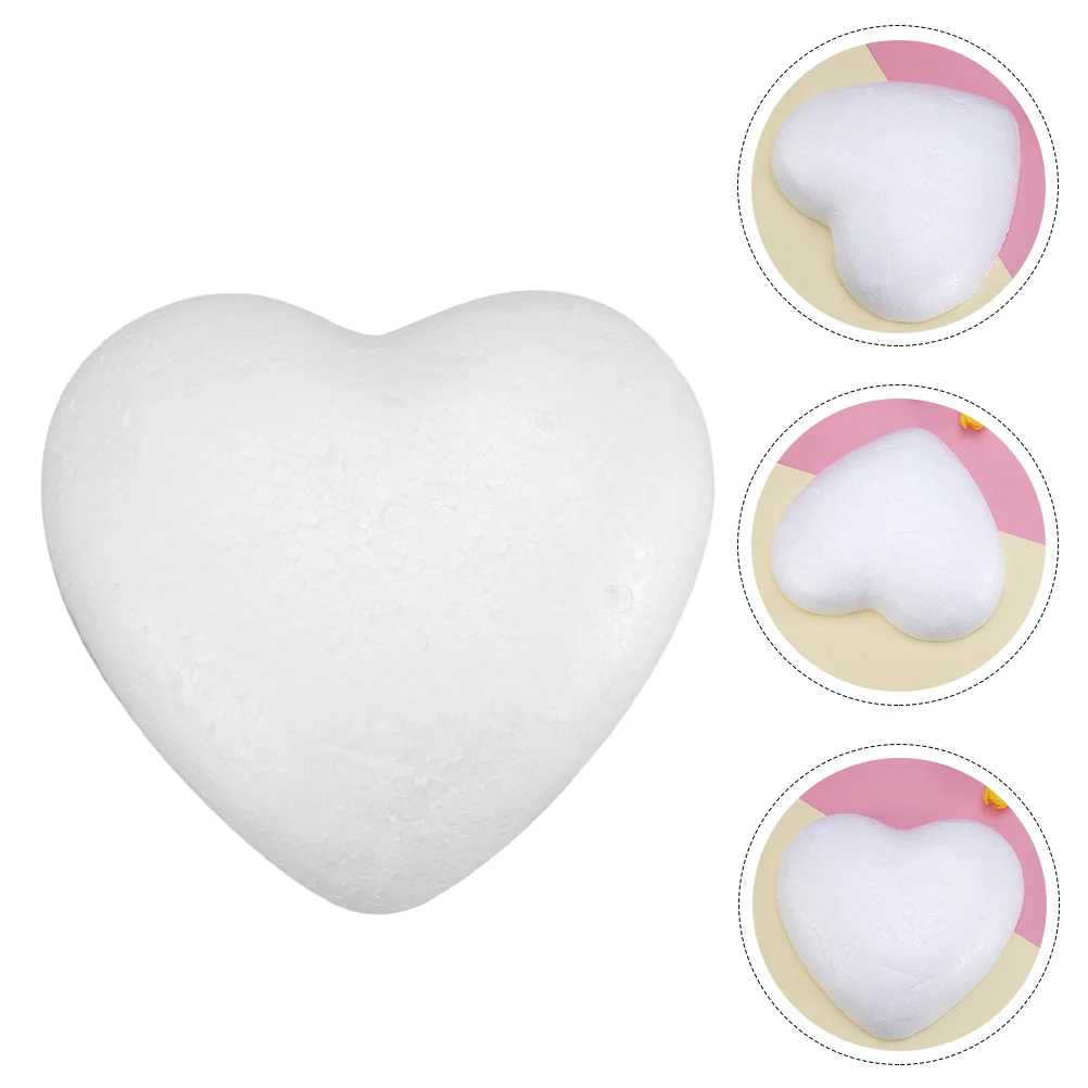 

White Decor Christmas Foam Shapes Craft Foam Hearts Heart Foam Ball Heart Shape Forms Balls