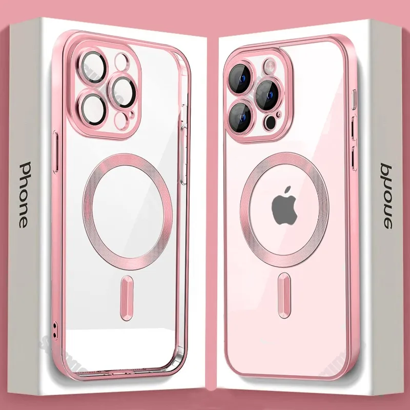 Официальный новый ультратонкий магнитный чехол Magsafe для iPhone 16 15 14 13 12 11 Pro Max Plus