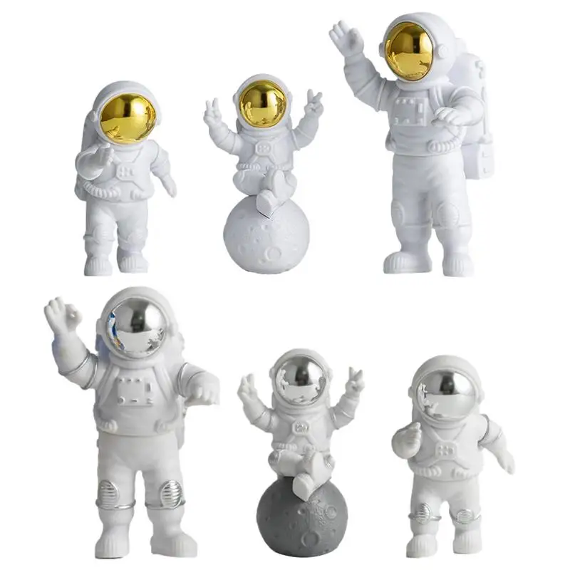 

Astronaut Ornament Decorative Spaceman Sculpture Creative Astronaut Figurine Portable Resin Astronaut Miniature For Home Decor