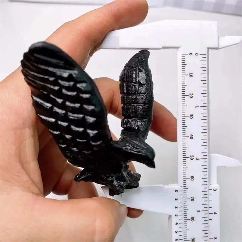 6 5 см натуральный кристалл кварцевый Орел резьба мощное животное для сделай сам