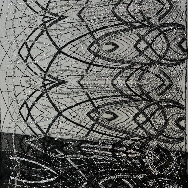 Роскошная африканская Тяжелая кружевная ткань 2023 высококачественные