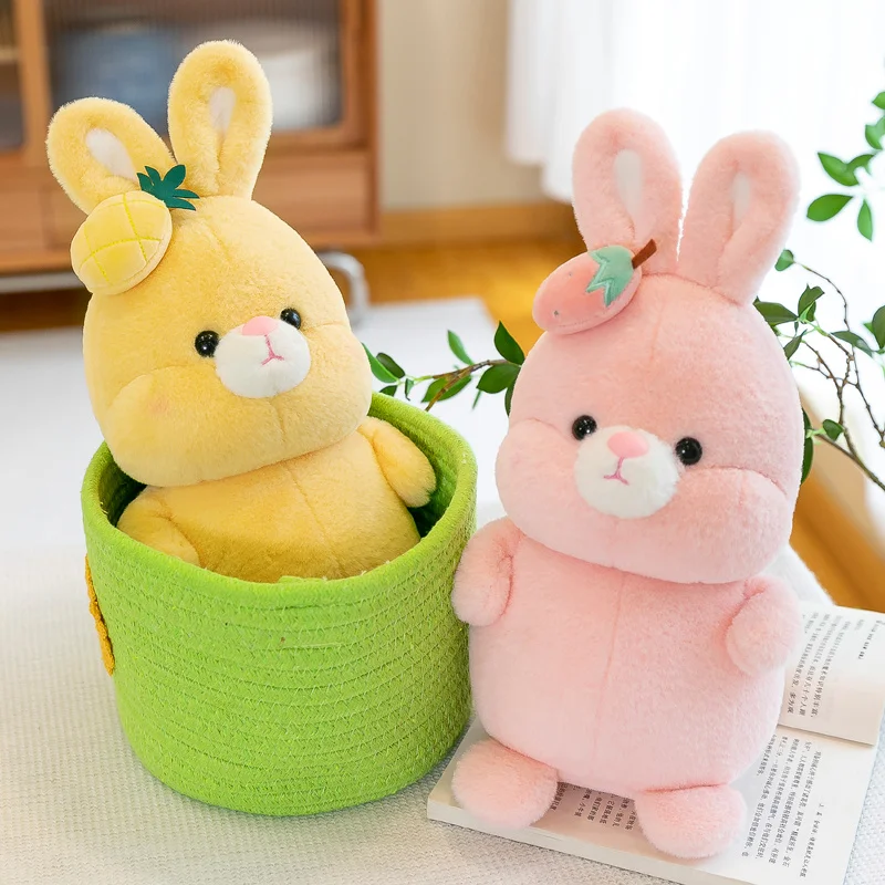 

Милые детские плюшевые куклы размером 30 см, мягкие Мультяшные животные, Детский милый кролик, Успокаивающая игрушка для детей, подарок на день рождения