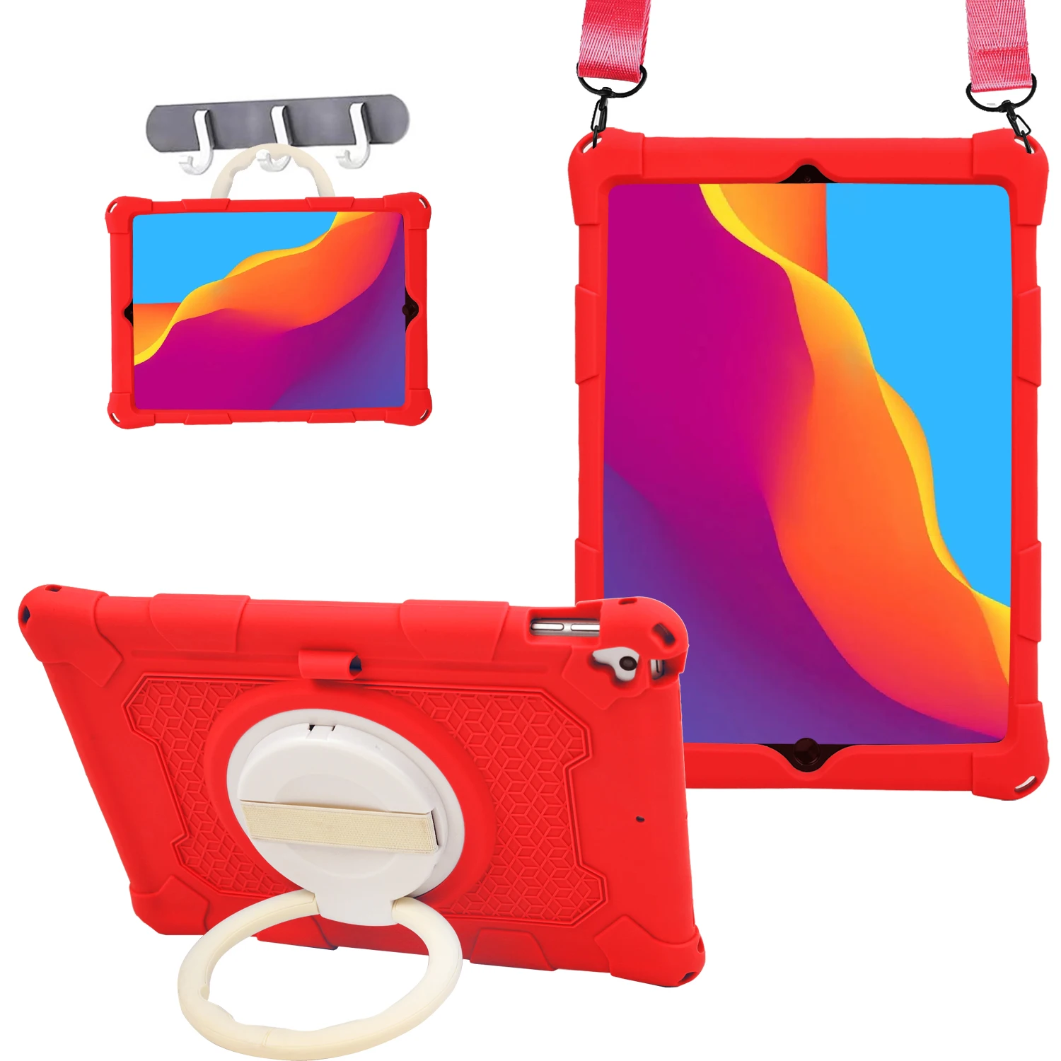 

360 Degree Rotating Stand Tablet Funda For iPad 6th 5th Gen Case Cover 9.7 Inch Air 1 2 Soft Silicon Kids Shockproof Safe Coque