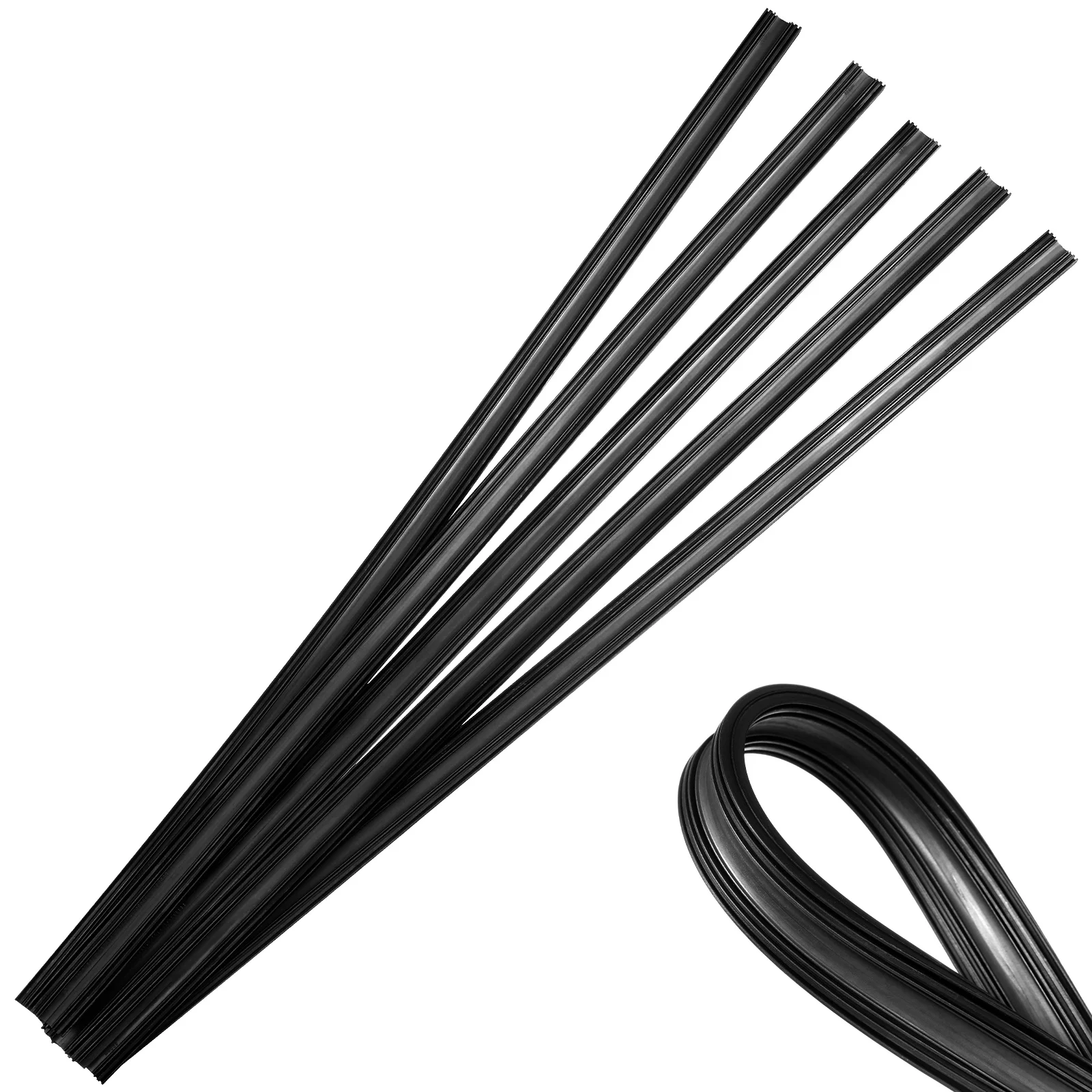 

10 Pcs Frameless Wipers Universal Rubber Strips Windscreen Refills Car Windshield