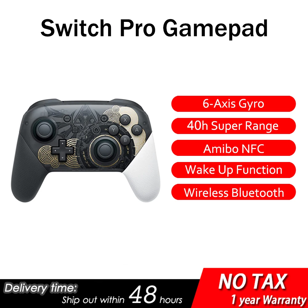 

Wireless Bluetooth Gaming Controller Six-axis Gyroscope Wake Up Function Gamepad For Switch Pro Fessional Wireless Controller