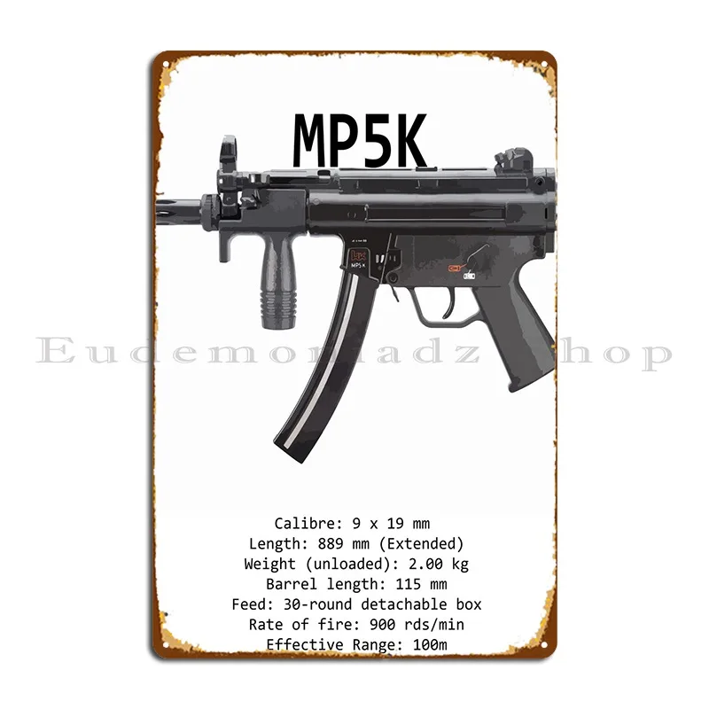 Эстетические Технические характеристики Hk Mp5k, металлические знаки, фототаблички, персонализированные настенные фотоплакаты