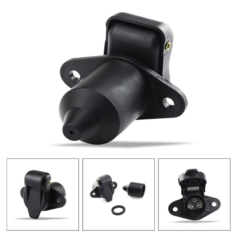 

Professional European 3-hole Trailer Socket 3 Pin Tractor Socket 3 Pin Connector used for Truck Caravans Tractor Durable