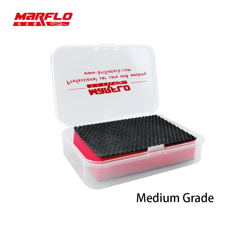 

MARFLO авто Уход мойка автомобиля Волшебная глина барный Блок Pad скоростная Surafce губка полировщик автомобильный стирать сделано Brilliatech