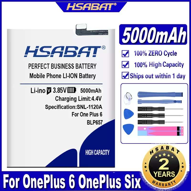 

BLP657 5000mAh Battery for OnePlus 6 Six 1+ One Plus 6 Batteries