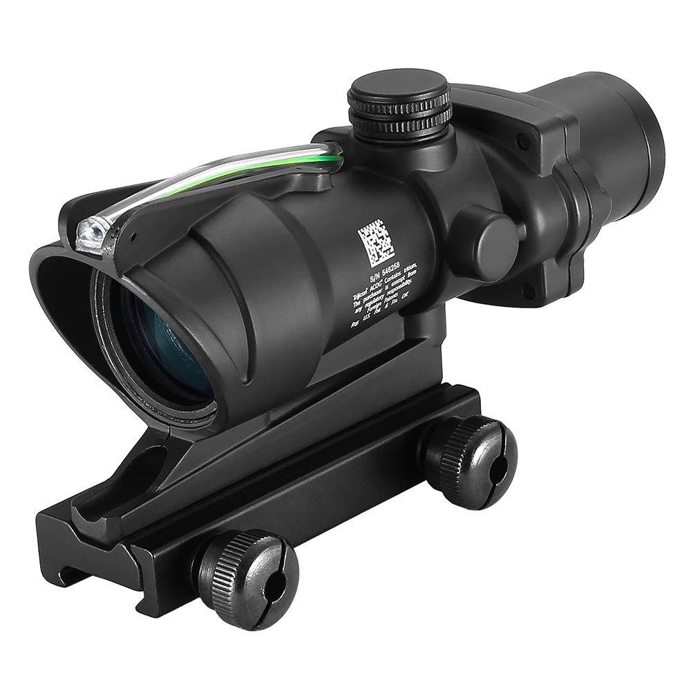 Охотничий оптический прицел Trijicon ACOG 4X32 из натурального волокна гравированная