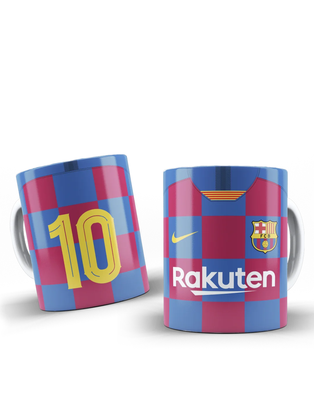 

BARCELONA Team Football Mug with your NAME AND NUMBER