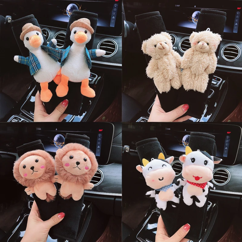 

Cute modeling car doll decoration seat belt shoulder cover creative car interior accessories girl car accessories gift