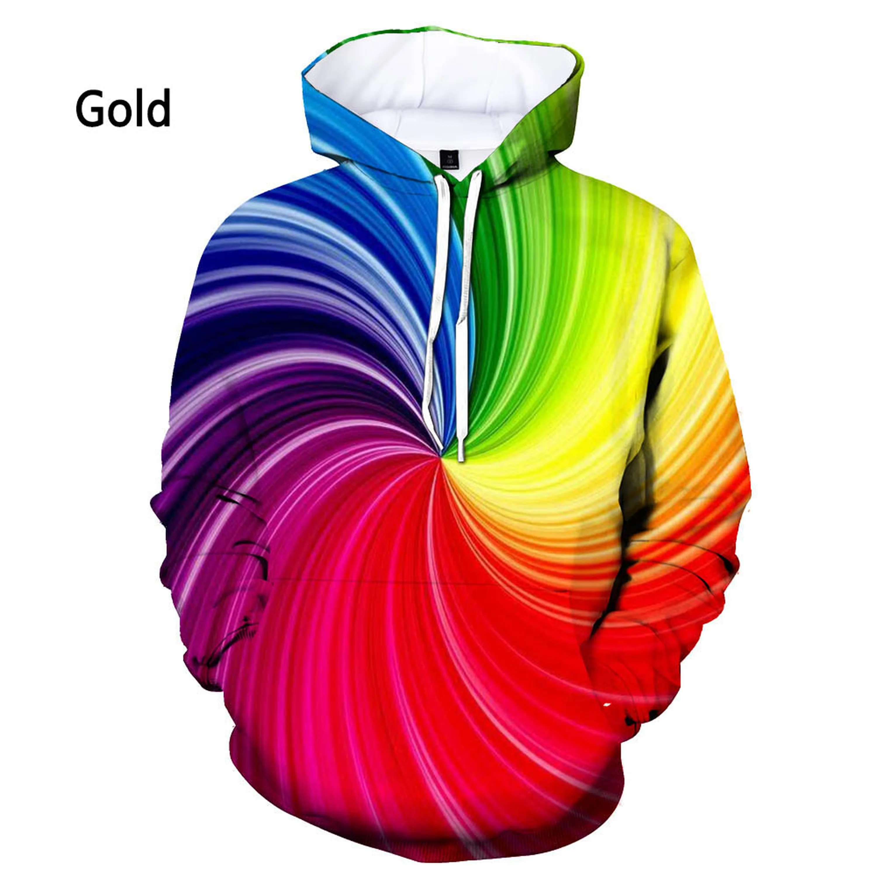 Fashion Mens Personality Vertigo 3D Printed Hoodie Novelty Colorful Hypnotic Harajuku Streetwear Funny Sweatshirt Unisex clothes