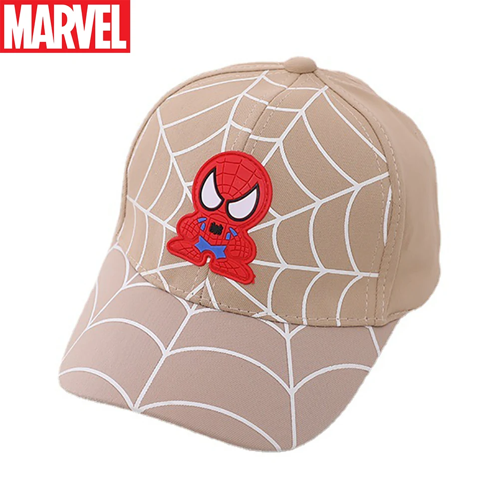 

Детские милые бейсболки Marvel с героями мультфильмов для мальчиков на весну осень модные высококачественные шапки Человек-паук детская Регу...