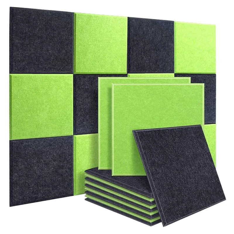 

Acoustic Foam Panels,Soundproofing Panel,12X12X0.4Inch High Density Beveled Edge Tiles For Acoustic Treatment 12 Pack