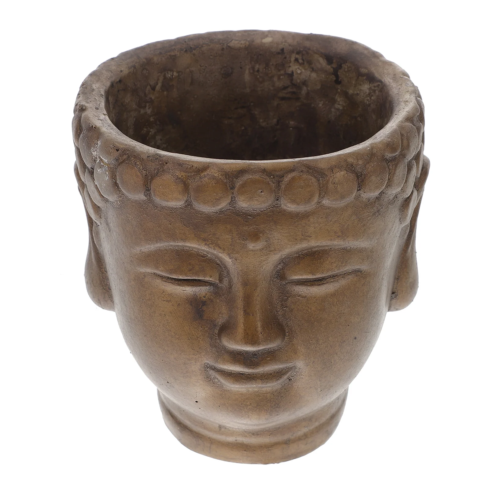 

Head Pot Figurine Flower Pots Bed Decor Cement Statue Garden Planter Vases Decorative