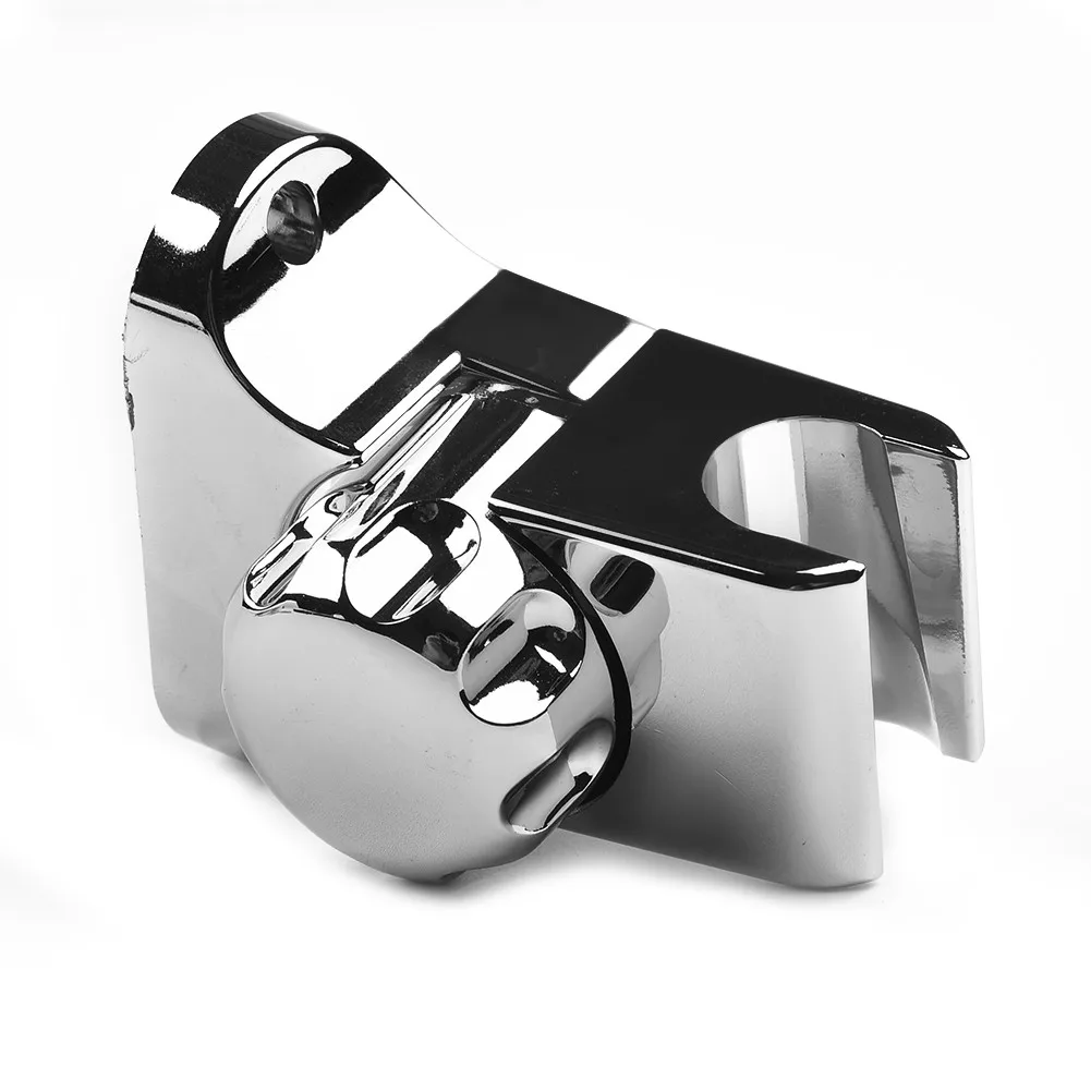 

Kit New Set Shower Head Holder Shower Silver Bracket Chrome Head Holder Perforated Fixed Base Shower Head Holder