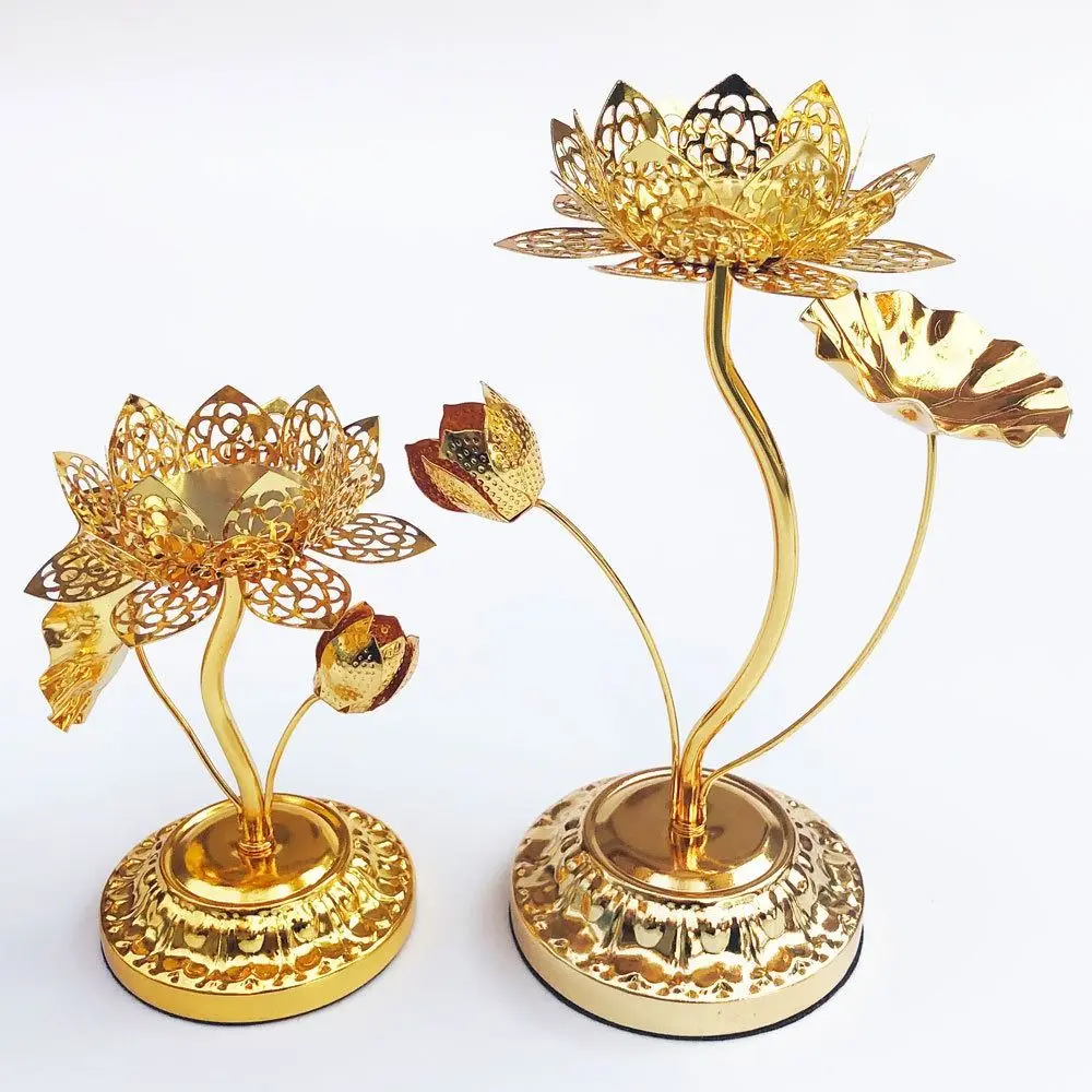 Модный подсвечник для фермерского дома полый в виде лотоса сплав держатель лампы
