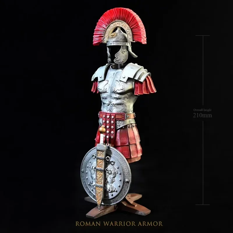 210 мм украшение для дома ремесло древний Римский Шлем Броня Готовая модель