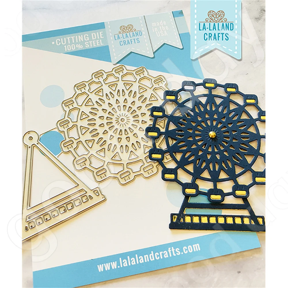 

New Arrival Ferris Wheel Metal Cutting Dies Scrapbook Diary Decoration Stencil Embossing Template Diy Greeting Card Handmade