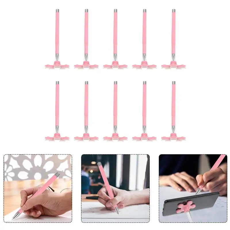 

10pcs Plastic Writing Gels Pens Adorable Pens Phone Support Pens Medium Point Pens