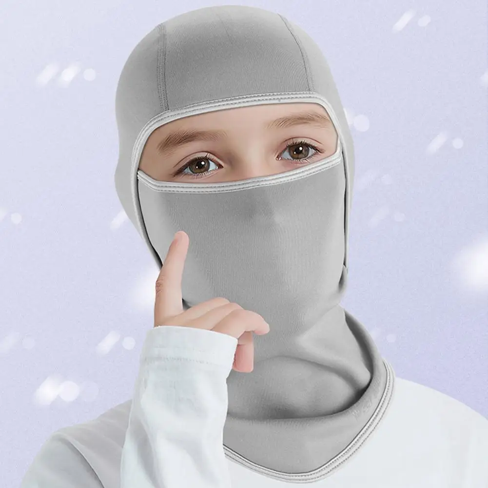 

Child Head Warmer No Fading Comfortable 3D Cutting Long Hem Headgear Neck Gaiter Outdoor Sports