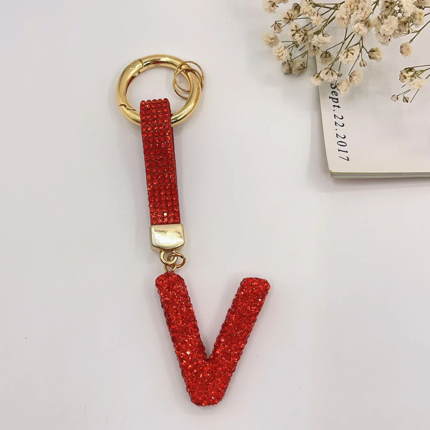 Bling Rheinstone 26 подвеска с инициалом брелок надписью модная для женщин самодельная