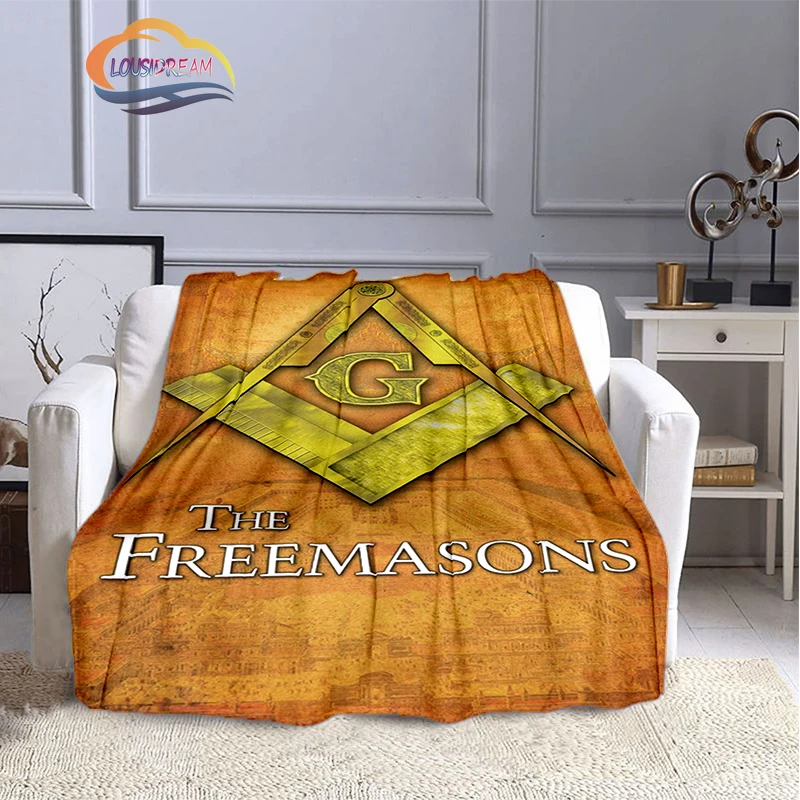 

The Freemasons Blanket Freemasonry Series flannel cashmere blanket Masonic Fluffy blanket All Seeing Eye printing pattern blanke